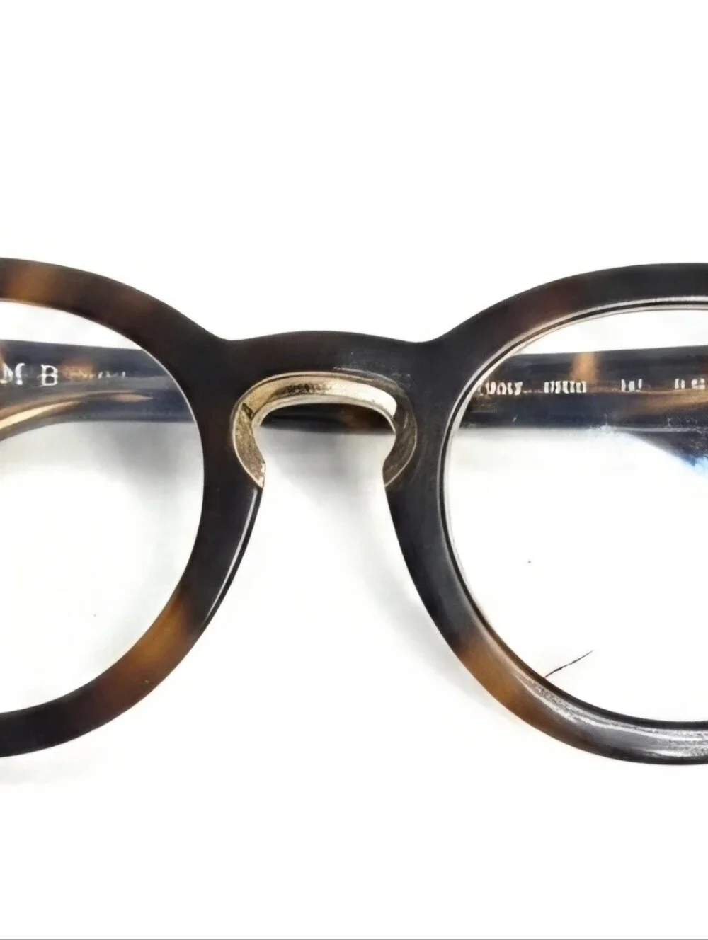 L.A.M.B Tortoise Shell  Round Frame with Goldtone Nosepiece Women's Eyeglasses